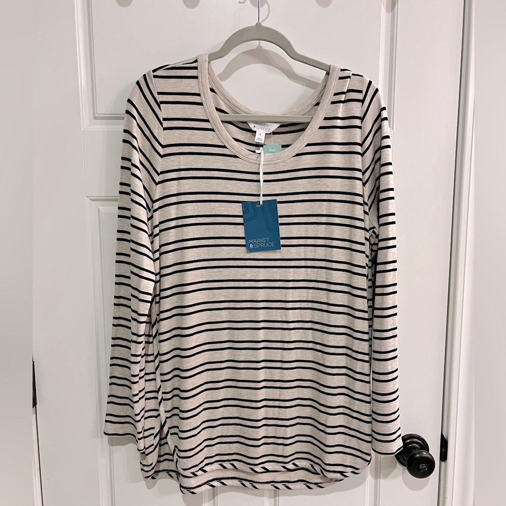 Market and Spruce Striped Pullover